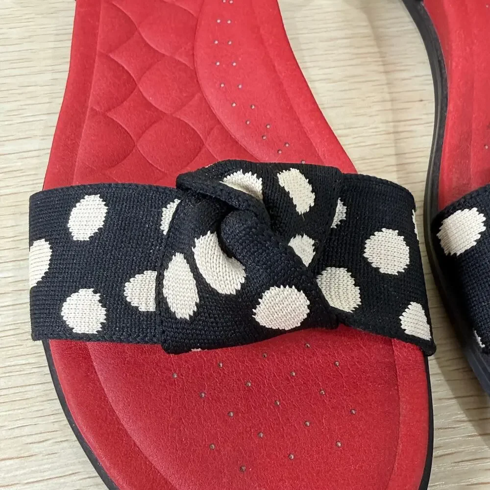 Vivaia Paloma Polka Dot Arch Pro AdaptAll Adjustable Strap Sandals 41.5 Women 10